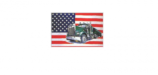 Flagge Fahne USA mit Truck 90x150 Deko Flagge USA mit LKW